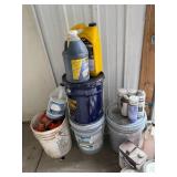 Collection of Paints, Buckets, Primers, and Industrial Supplies - content quantities unknown Collection of Paints, Buckets, Primers, and Industrial Supplies - content quantities unknown