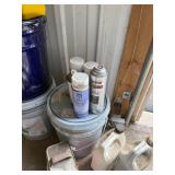 Collection of Paints, Buckets, Primers, and Industrial Supplies - content quantities unknown Collection of Paints, Buckets, Primers, and Industrial Supplies - content quantities unknown