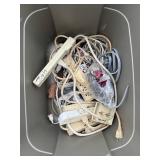 Collection of Jumper Cables, Power Strips, and Extension Cords Collection of Jumper Cables, Power Strips, and Extension Cords