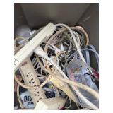 Collection of Jumper Cables, Power Strips, and Extension Cords Collection of Jumper Cables, Power Strips, and Extension Cords