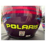 Pair of Full Face Motorcycle Helmets Bell Polaris and THH Large Pair of Full Face Motorcycle Helmets Bell Polaris and THH Large