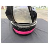 Pair of Full Face Motorcycle Helmets Bell Polaris and THH Large Pair of Full Face Motorcycle Helmets Bell Polaris and THH Large