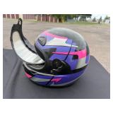 Pair of Full Face Motorcycle Helmets Bell Polaris and THH Large Pair of Full Face Motorcycle Helmets Bell Polaris and THH Large