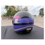 Pair of Full Face Motorcycle Helmets Bell Polaris and THH Large Pair of Full Face Motorcycle Helmets Bell Polaris and THH Large