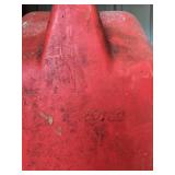 Set of Red Plastic Gas Cans Set of Red Plastic Gas Cans