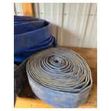 Set of Blue Layflat Discharge Hoses with Fittings Set of Blue Layflat Discharge Hoses with Fittings