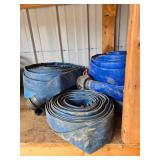 Set of Blue Layflat Discharge Hoses with Fittings Set of Blue Layflat Discharge Hoses with Fittings