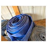 Set of Blue Layflat Discharge Hoses with Fittings Set of Blue Layflat Discharge Hoses with Fittings