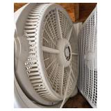 Lot of Box Fans and Circulator Fan Lot of Box Fans and Circulator Fan