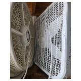 Lot of Box Fans and Circulator Fan Lot of Box Fans and Circulator Fan
