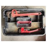 Plumbing Toolbox with Pipe Wrenches, Fittings, Sealant and Supplies Plumbing Toolbox with Pipe Wrenches, Fittings, Sealant and Supplies