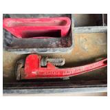 Plumbing Toolbox with Pipe Wrenches, Fittings, Sealant and Supplies Plumbing Toolbox with Pipe Wrenches, Fittings, Sealant and Supplies