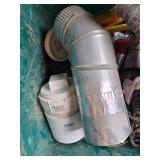 Assorted Plumbing and Electrical Supplies with Tool Box Assorted Plumbing and Electrical Supplies with Tool Box