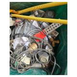 Assorted Plumbing and Electrical Supplies with Tool Box Assorted Plumbing and Electrical Supplies with Tool Box