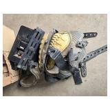 Set of Wooden Shims, Insignia 3-Way Speaker, Knee Pads, Safety Goggles, and Glue Set of Wooden Shims, Insignia 3-Way Speaker, Knee Pads, Safety Goggles, and Glue