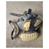 Set of Wooden Shims, Insignia 3-Way Speaker, Knee Pads, Safety Goggles, and Glue Set of Wooden Shims, Insignia 3-Way Speaker, Knee Pads, Safety Goggles, and Glue