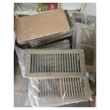 Lot of Metal Floor Registers and Vent Covers, Unopened Packaging Lot of Metal Floor Registers and Vent Covers, Unopened Packaging