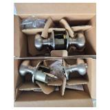 Schlage Privacy Door Knob Sets and Floating Shelf Bracket Hardware Lot Schlage Privacy Door Knob Sets and Floating Shelf Bracket Hardware Lot