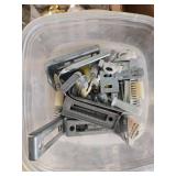 Assorted Lot of Hardware Brackets, Fasteners, and Stair Parts Assorted Lot of Hardware Brackets, Fasteners, and Stair Parts