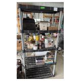 Large 5-Shelf Plastic Storage Rack 72x34x16 Inches - contents not included Large 5-Shelf Plastic Storage Rack 72x34x16 Inches - contents not included
