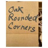 Lot of Oak Rounded Corner Wood Trim Pieces Lot of Oak Rounded Corner Wood Trim Pieces