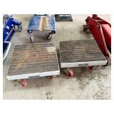 Automotive Shop Equipment Lot with Floor Jacks, Jack Stands, Dollies, and Straps Automotive Shop Equipment Lot with Floor Jacks, Jack Stands, Dollies, and Straps