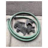 Heavy Duty Green Water Hose with 4 Rubber Boot Protectors Heavy Duty Green Water Hose with 4 Rubber Boot Protectors