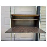 Excellent Mid-Century Chrome & Walnut Lighted Wet Bar & Etagere Excellent Mid-Century Chrome & Walnut Lighted Wet Bar & Etagere