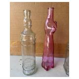 Lot of 3 Glass Bottles Lot of 3 Glass Bottles