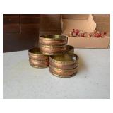 Wooden Box, Napkin Rings, & Bead Garland Wooden Box, Napkin Rings, & Bead Garland