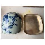 Chinese Porcelain Shard Silver Metal Box & More Chinese Porcelain Shard Silver Metal Box & More