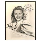 Signed Vintage Black and White Photo of Priscilla Lane