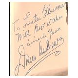 Signed Black and White Photo of Dan Andrews, Personalized to Lester Glassner