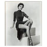 Set of 9 Vintage Hollywood Glamour Portrait Photographs Featuring Greta Garbo, Julie Newmar, Kin Novak, Cyd Charisse and more