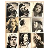 Collection of 9 Vintage Greta Garbo Glossy Photographs