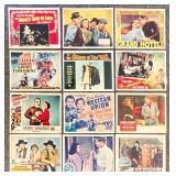 Collection of 12 Vintage Classic Movie Lobby Cards Photos