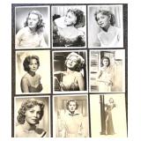 Set of 9 Vintage Black and White Movie Star 