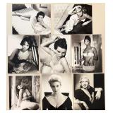 Collection of 8 Vintage Hollywood Actress Black and White Glamour Photographs
