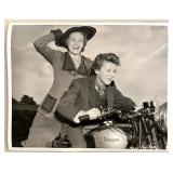 Collection of 17 Vintage Black and White Movie Production Stills