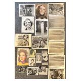 Loretta Young Vintage Movie Photos and Ephemera Collection with negative