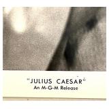 Collection of a Vintage 1962 Julius Caesar MGM Movie Lobby Cards and Photographs