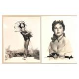 Collection of Vintage Rhonda Fleming Hollywood Publicity Photos