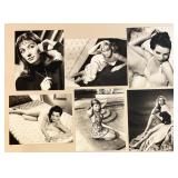 Lot of Vintage Hollywood Actress Black and White 8x10 Prints Featuring Greta Garbo, Lauren Bacall,  Bette Davis, Kim Novak, Jane Powell and more