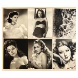 Lot of Vintage Hollywood Actress Black and White 8x10 Prints Featuring Greta Garbo, Lauren Bacall,  Bette Davis, Kim Novak, Jane Powell and more