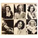 Lot of Vintage Hollywood Actress Black and White 8x10 Prints Featuring Greta Garbo, Lauren Bacall,  Bette Davis, Kim Novak, Jane Powell and more