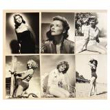 Lot of Vintage Hollywood Actress Black and White 8x10 Prints Featuring Greta Garbo, Lauren Bacall,  Bette Davis, Kim Novak, Jane Powell and more