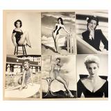 Lot of Vintage Hollywood Actress Black and White 8x10 Prints Featuring Greta Garbo, Lauren Bacall,  Bette Davis, Kim Novak, Jane Powell and more