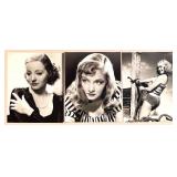 Collection of 20 Vintage Hollywood Studio Portrait Photographs Actresses Glamour Shots