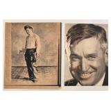 Collection of Vintage Will Rogers Photographs, Postcards, and Original Negative