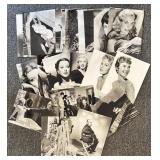 Large Vintage Hollywood Celebrity Photograph Collection, Black and White Prints Featuring Shirley MacLaine, Yvonne Furneaux, Anita Ekberg, Greer Garson